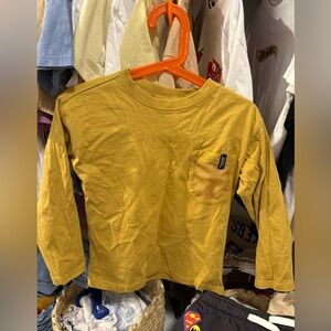 Zara 2-3t boy girl Mustard Long Sleeve Shirt